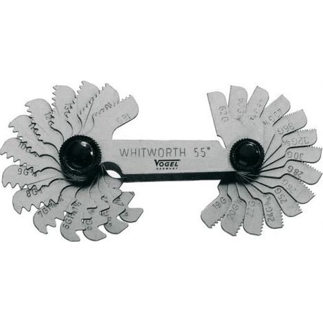 Juego de galgas para roscas int/ext 24 hojas VOGEL 471009