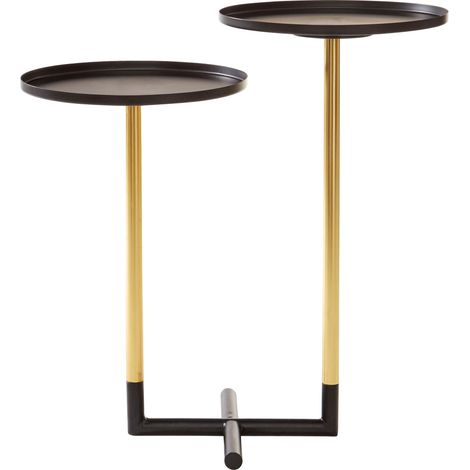 Interiors By Premier Elegant Duplex Side Table, Versatile Bedside Table For Bedroom, Dual Table Top Side Table For Livingroom (1/5)