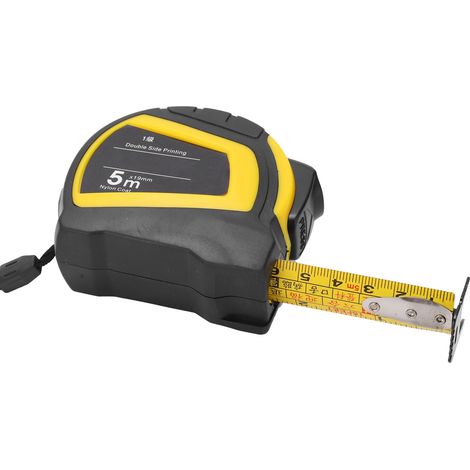 Ruban à mesurer en acier auto-bloquant haute précision double face outil de mesure pour menuiserie 5m x 18mm (1/5)