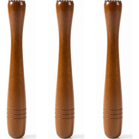 Pilon À Cocktails - Bois Dur Tête Plate 22 cm - Pour Mojito Et Préparation De Cocktails - 1 Pièce (1/5)