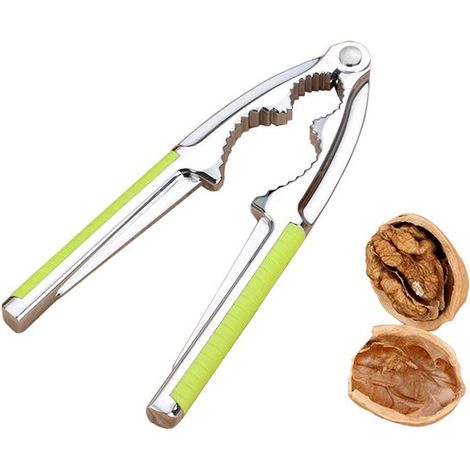Casse-noix avec poignée en silicone antidérapante - Pince casse-noix manuelle - Convient pour éplucher tous types de noix, comme les noix, les amandes, les noisettes, les pinces de crustacés, les crab (1/5)