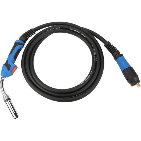 Torche de Soudage,MB36 Torche de Soudage MIG/MAG Torche de soudage MB36 blindée au gaz Fiche Euro standard 4 m 13,1 pieds, protection contre les gaz refroidi par air Pistolet de soudage MB36 Pistolet
