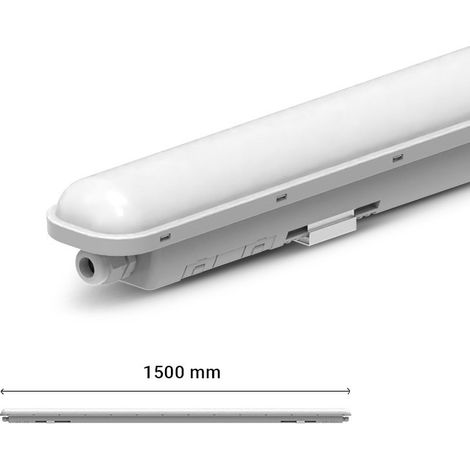 TARN ETANCHE LED INT 1500MM 50W 4000K IP65 IK08 TRA 3A MIIDEX LIGHTING 101059 (1/2)