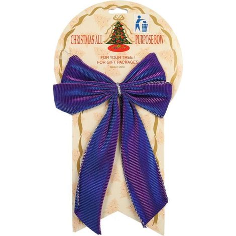 Fiocco blu 1 pezzo 23 cm (1/2)