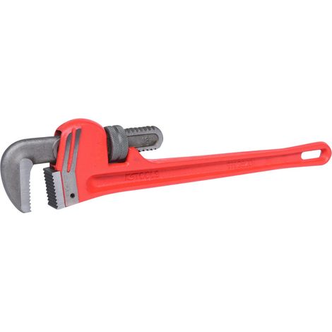 Kstools – Clé serre-tube Stillson en acier 450 mm – Réglage continu – Ouverture max 60 mm – Poignée métallique pour tuyaux jusqu'à 2'