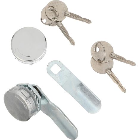 TEHAUX Lot de 2 serrures à came en alliage zinc avec noyau croix (1/5)