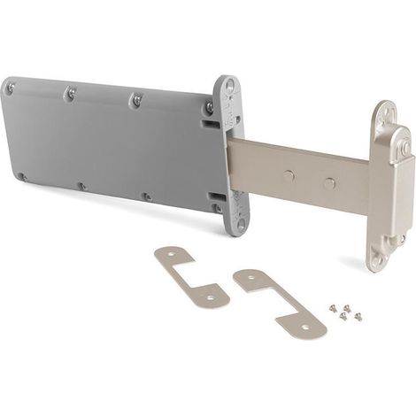 bisagra oculta kiker para puertas batientes - apertura 90° y diseño invisible acabado níquel satinad (1/3)