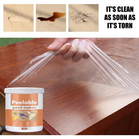 Nano-reißbare Klebeschutzfolie für Möbel, wasserdicht und hitzebeständig, ideal für Esstische, Couchtische und Marmortische. (1/5)
