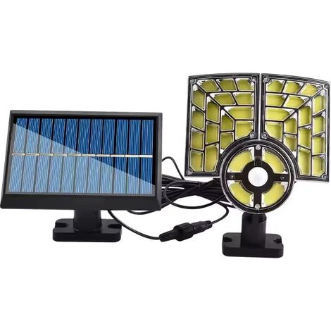 Projecteur LED pour jardin, terrasse et maison, puissance 60 W, avec détecteur de mouvement et télécommande, angle réglable (1/5)