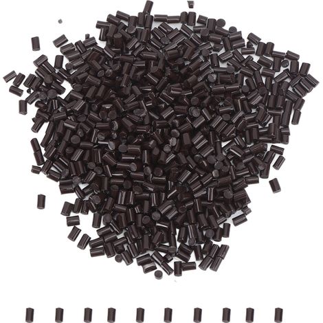 Granulés fusion bruns 100g colle kératine extension cheveux italienne rebond perles (1/5)