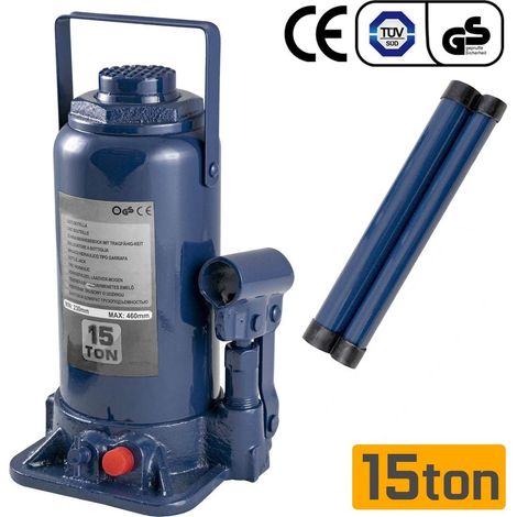 GATO HIDRAULICO DE BOTELLA 15 TONELADAS (15000kg) 215-405 mm. (1/2)