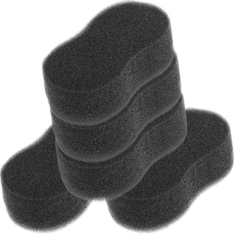 Lot de 5 Éponges de Nettoyage pour Chevaux Noires, Outils Portables pour Bain, Spongieuses et Résistantes, Nettoyage Quotidien Après une Balade (1/5)