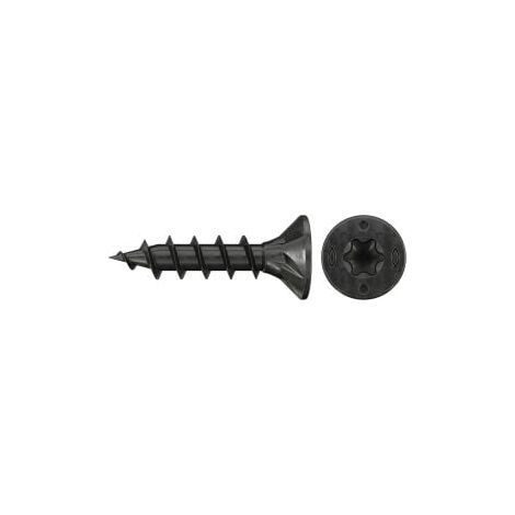 fischer Spanplattenschraube PowerFast FPF II CTF 4,5 x 20 BLC 25 Senkkopf Innenst. TX Vollgew. schwarz verz. - 578638 (1/3)