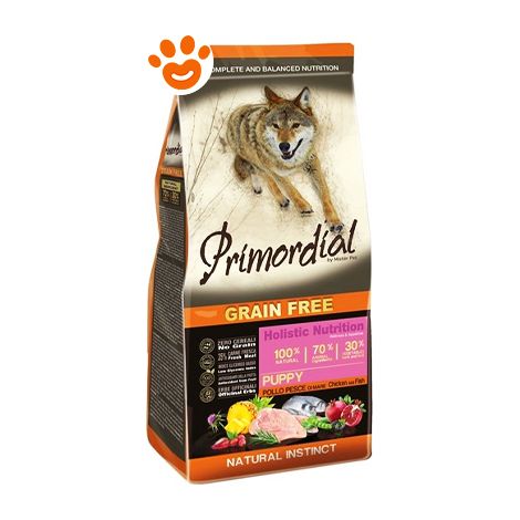 Primordial Dog Grain Free Puppy Pollo e Pesce di Mare - Sacco 2 Kg -
