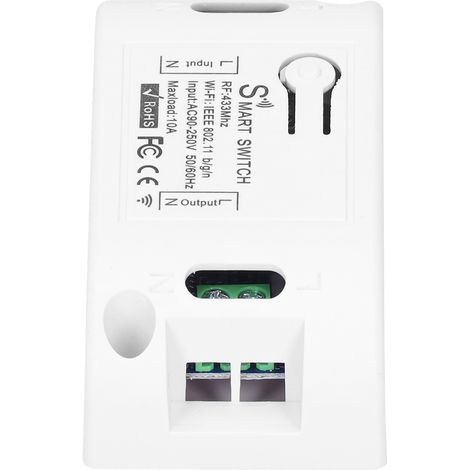 Télécommande sans fil 433Mhz KR2201W-4 pour interrupteur luminaire avec minuterie WiFi 90-250V