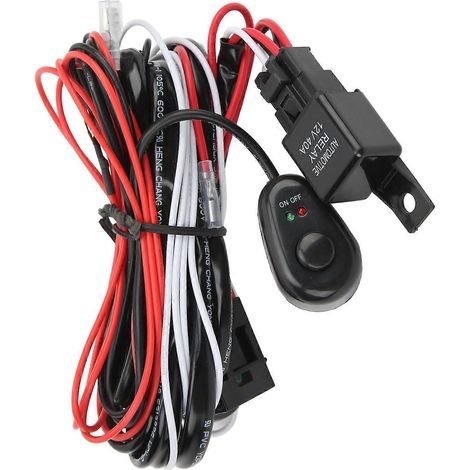 Faisceau de câblage pour interrupteur de phares automobiles AA1103 12 V, groupe monofilaire/biconducteur, pour le remplacement/l'ajout de feux antibrouillard (1/5)