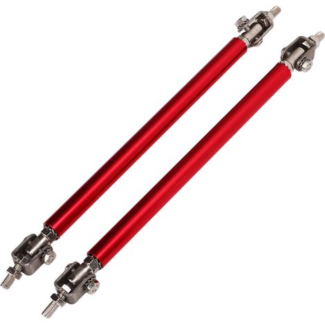 Kfz-Montagehalterung [2 Stück] 15 cm verstellbare Edelstahlstangen, roter Diffusor, Schulterstoßstange (1/5)