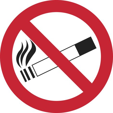 CARTEL 30X30 CM PROHIBIDO FUMAR