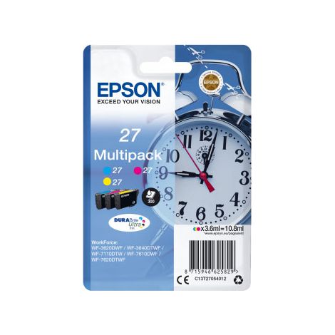 EPSON Multipack T2705 - Réveil - Cyan, Magenta, Jaune (1/3)