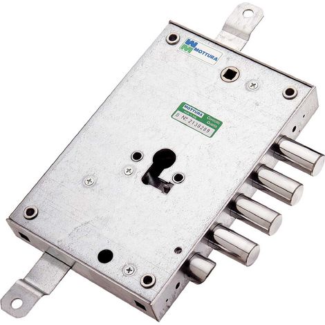 1PZ SERRATURA DA APPLICARE TRIPLICE PER PORTE BLINDATE Sx E 63 - mm 206 x 136