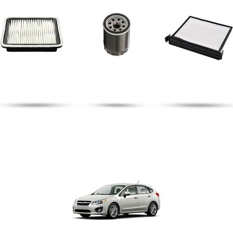 Kit tagliando 3 filtri compatibile con Subaru Impreza IV 1.6 84kw 2013 (1/4)