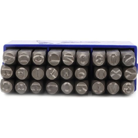 9/27 Pièces Poinçon en Acier pour Chiffres et Lettres (27 Pièces Lettres 6mm) (1/5)