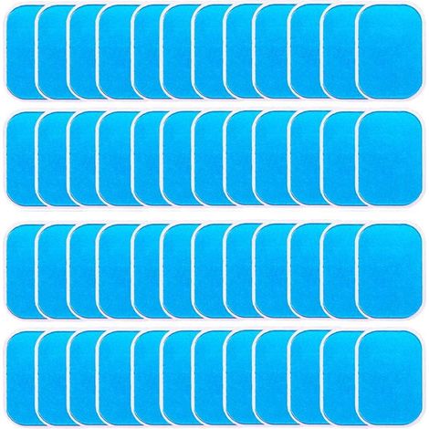 Gel Pad - For EMS Abdominal Trainer - Compatible With Waist Trimmer Belt And ABS Toner - 50 Pieces (1/4)