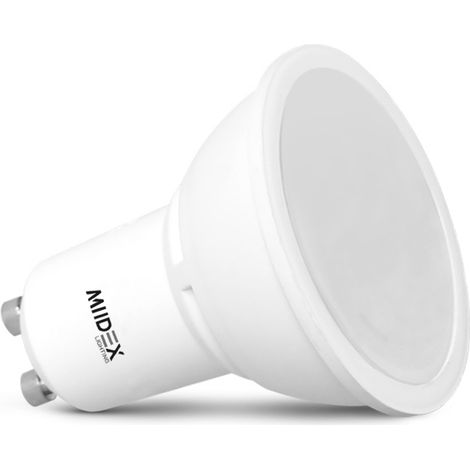 Ampoule LED GU10 6W 4000K 230V – Économie d'énergie 90% – Pour espaces confinés – 7824 – Miidex Lighting (1/10)
