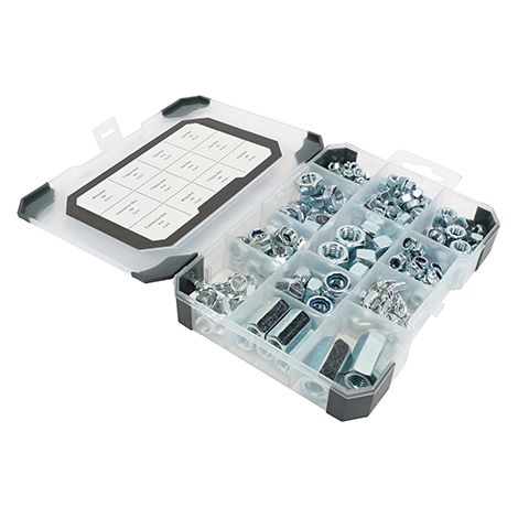 TIMCO Nuts Zinc Mixed Tray - 243pcs (1/2)