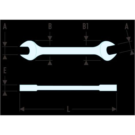 Clé à fourche Facom "Série 44" SLS 12 X 13 mm (1/3)