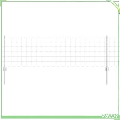 Kit de panneaux de clôture d'extérieur - FAF7291712453458 - Argent - Acier - 60 x 500 cm (H x L) (1/5)