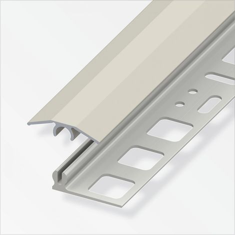 alfer Übergangs-Profil 2 m, 25 x 7 mm Aluminium eloxiert titan Übergangsprofil (1/2)