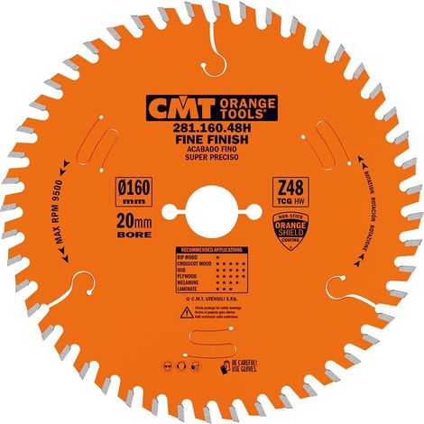 LAME CIRCULAIRA HW 160X2.2/1.6X20+2 Z48 TCG 5POS (1/5)