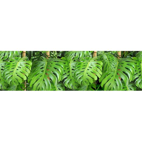 Frise auto-collante Feuilles vertes - 1 rouleau de 14 cm x 500 cm (1/3)