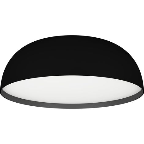 EGLO connect.z Smart Home LED Deckenleuchte Tollos-Z, ZigBee, App und Sprachsteuerung Alexa, Lichtfarbe einstellbar (warmweiß-kaltweiß), RGB, dimmbare Metall Deckenlampe in Schwarz, Ø 40 cm