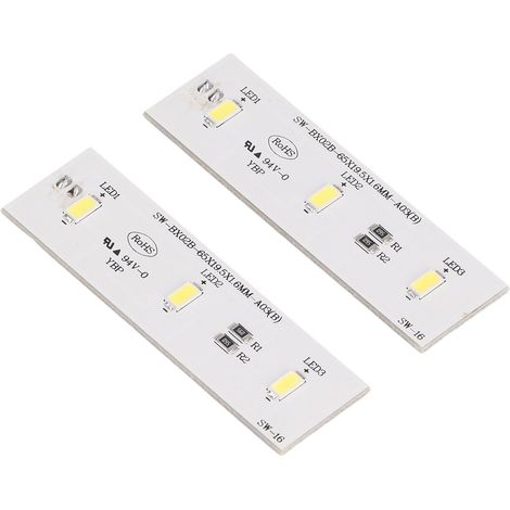 Lot de 2 barres lumineuses LED de rechange pour réfrigérateur/congélateur, compatible avec le modèle SW BX02B DC 12V. (1/5)