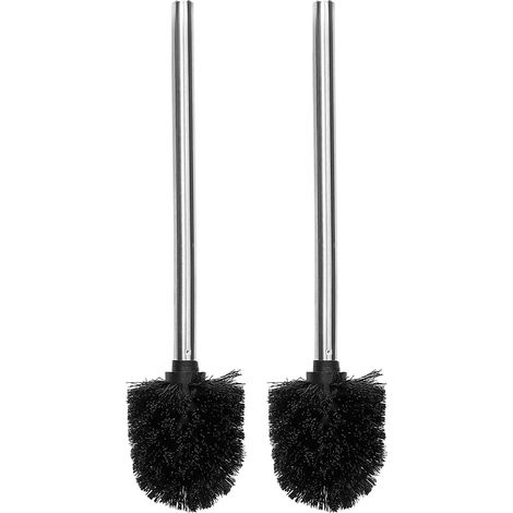 Brosse WC acier inoxydable nettoyage accessoire salle de bain (1/5)
