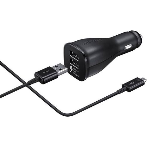 Chargeur allume-cigare - Samsung - EP-LN920CB - Charge rapide - 2 ports USB - Câble USB Type C 1.5m (1/4)