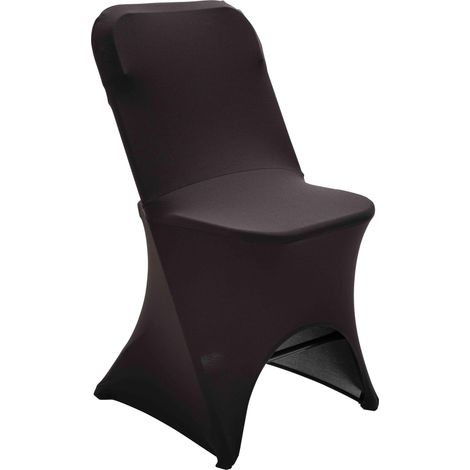 Housse de chaise pliante noire avec ouverture (1/5)