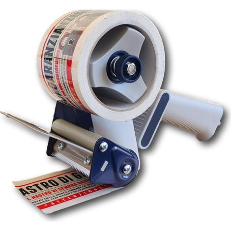 IMBALLAGGI 2000-1 Dispenser per nastro adesivo 75x66 - Nastratrice professionale con regolatore di tensione - Tendinastro 75mm x 66mt