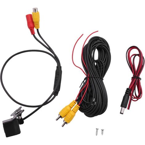 Cámara de visión trasera universal para coche, cámara de aparcamiento de respaldo, 8 LED, visible de noche, resistente al agua, gran angular de 170°. (1/5)