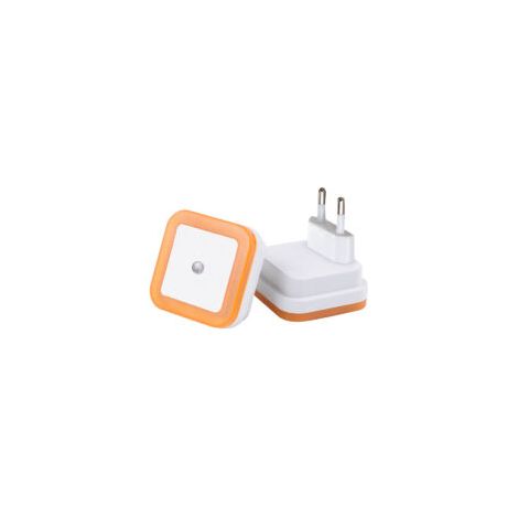 EASYCOMFORT Capteur de contrôle de la lumière intelligent à LED veilleuse lampe de chevet à économie d'énergie norme européenne, orange (1/5)