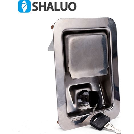 Flat 304 stainless steel lock for generator sets, cabinet locks, equipment door locks