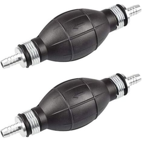 Stück manuelle Gummi-Flüssigkeitstransferpumpen, manuelle Saugheberpumpe, Handpumpe für Lösungsmittel, Benzin, Wasserversorgung, Kraftstoff, Diesel, Benzin (Schwarz) (1/5)