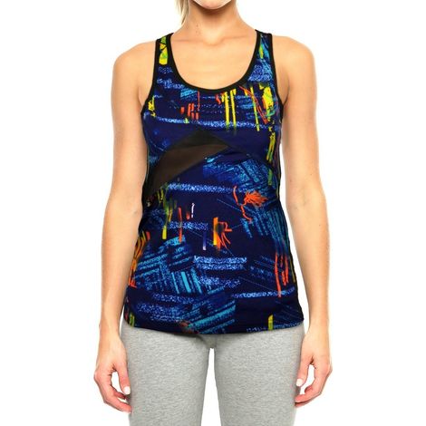 KZ-304 Débardeur de sport pour femmes en tissu respirant taille haute Couleur: Noir - Taille: M-L (1/2)