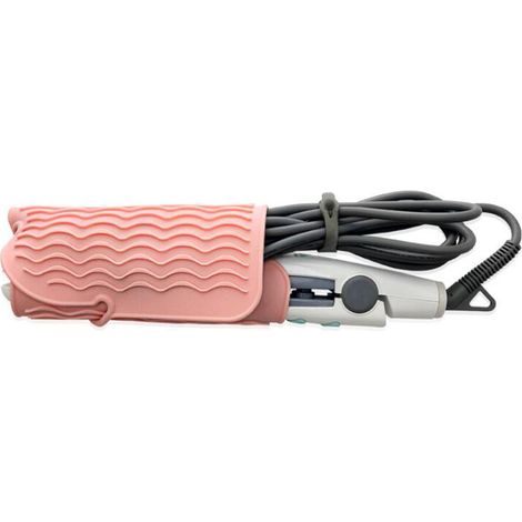 Pochette en silicone résistant à la chaleur pour outils de coiffure : fers à friser, lisseurs et fers à lisser (1/5)