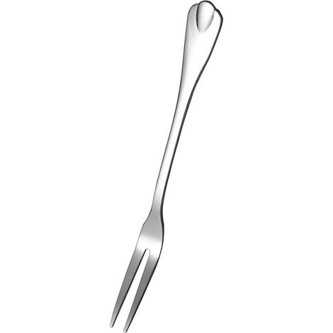12 Mini fourchettes, Acier inoxydable, 12,2 cm, Argent, Fruits, Desserts, Mariages (1/5)