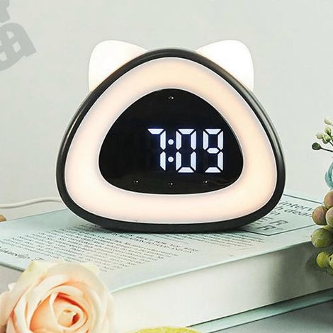 Réveil lumineux pour enfants « L'heure du réveil » - Aide au sommeil - Lumière d'éveil (1/4)