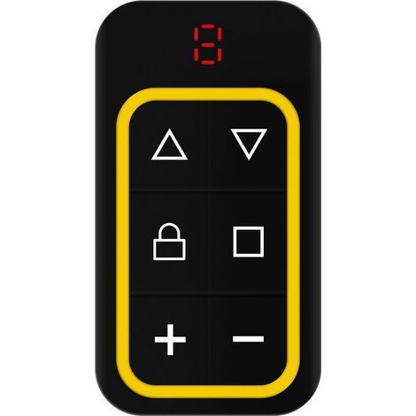 Télécommande de porte de garage multifréquence 8 canaux, 2 pièces, 430,5 MHz, duplicable, identification automatique, jaune (1/4)