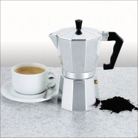 Kaffeemaschine für 6 Tassen, 300 ml, mit hitzebeständigem Griff, für Zuhause und Büro – (1/3)